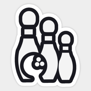 Bowling Icon Sticker